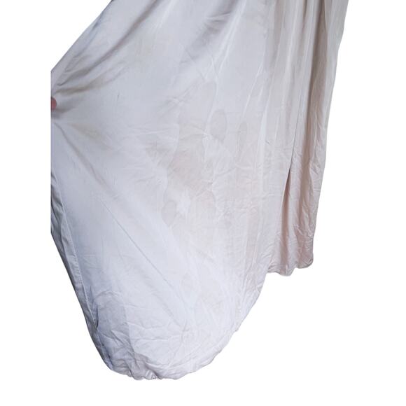 WHITE Vera Wang V-Neck Halter Gown Bridesmaid Dress Belted Bow Slit Size 4 Event - Picture 12 of 12